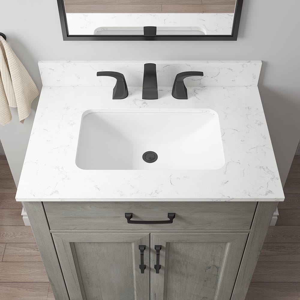 Whalen WF30AVG 30" Ash Gray Vanity with Top & Bowl