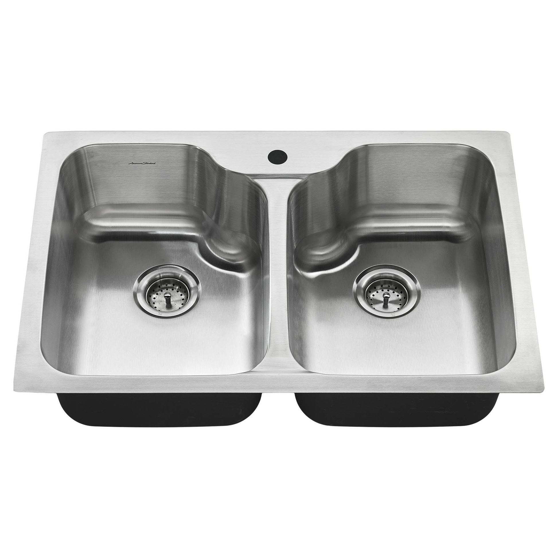 American Standard 20DB.332211.075 Tulsa® 33 x 22-Inch Stainless Steel Double-Bowl Kitchen Sink