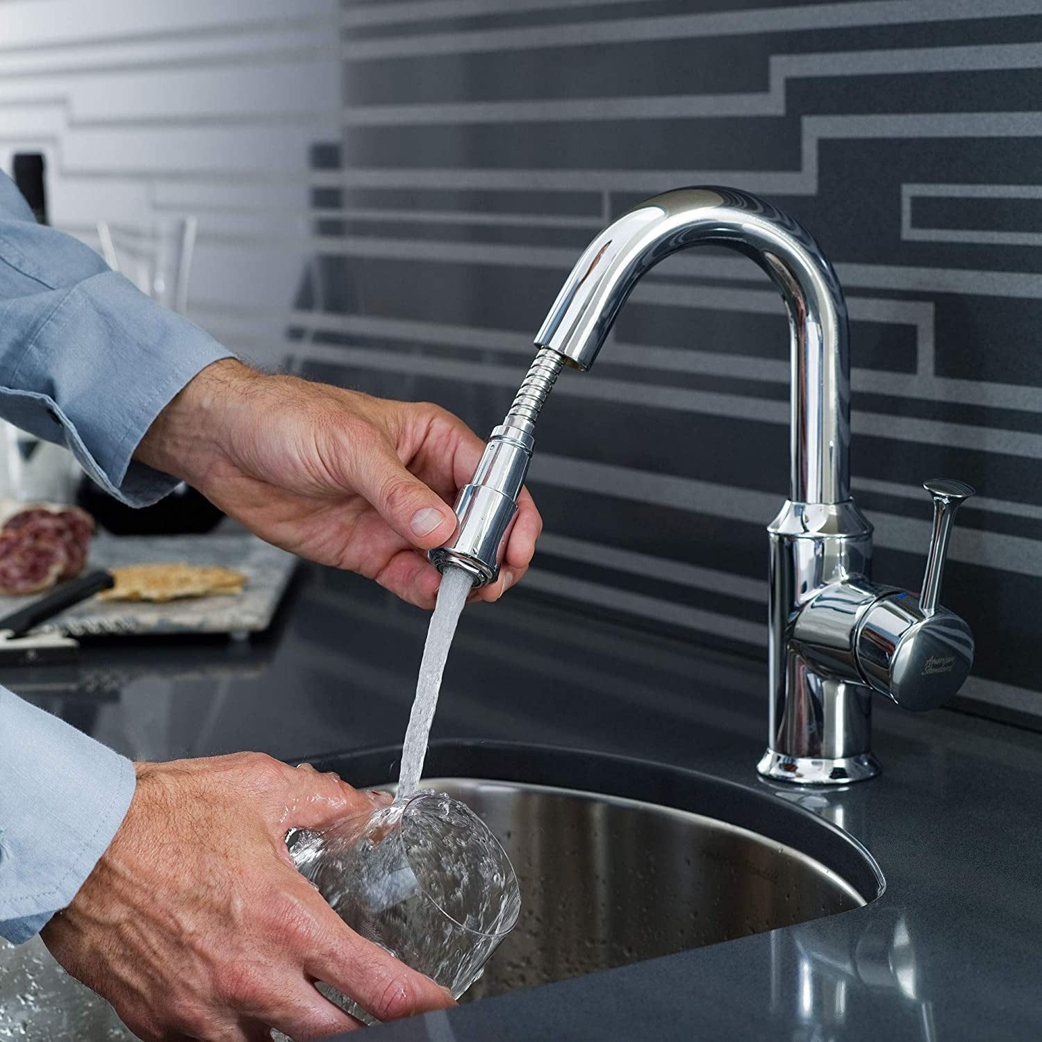 American Standard 4332400.002 Pekoe Single handle Kitchen Faucet, Polished Chrome
