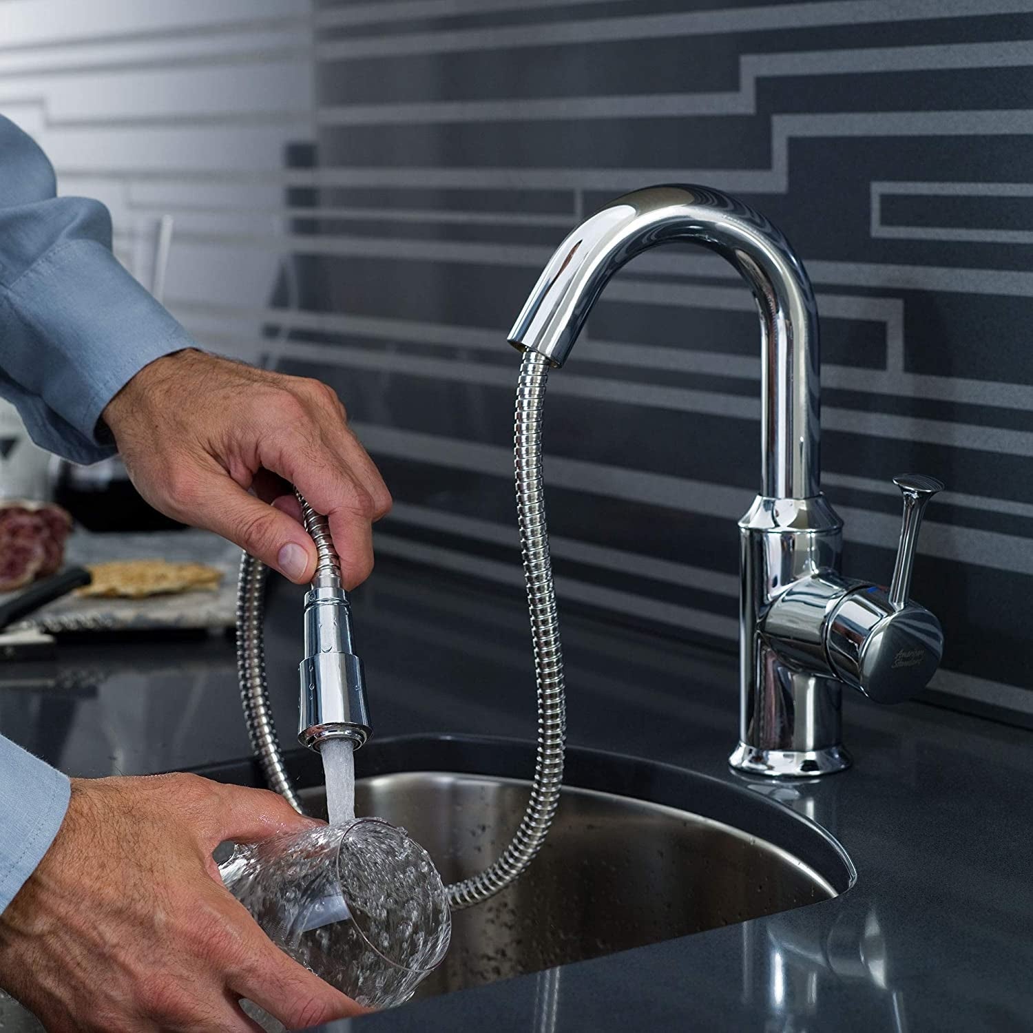 American Standard 4332400.002 Pekoe Single handle Kitchen Faucet, Polished Chrome