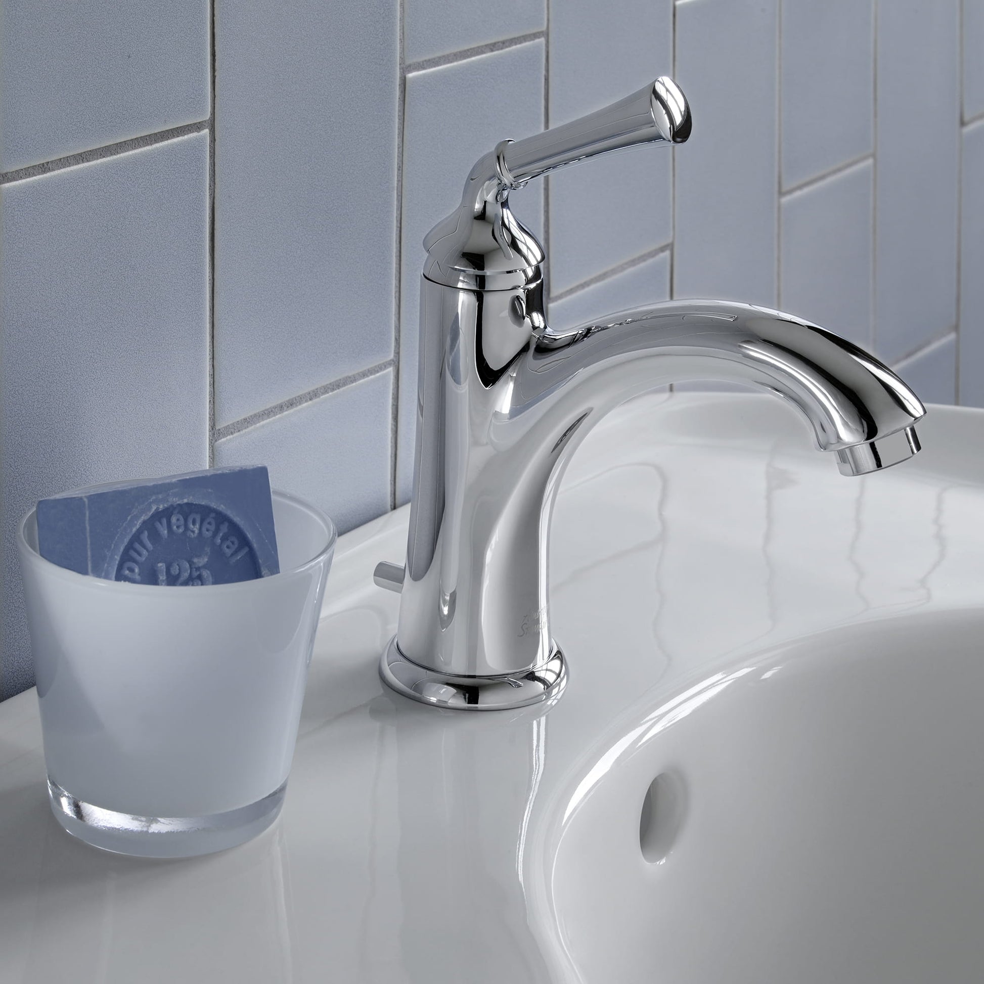 American Standard 7415101.002 Portsmouth One Handle Monoblock Bathroom Faucet, Polished Chrome
