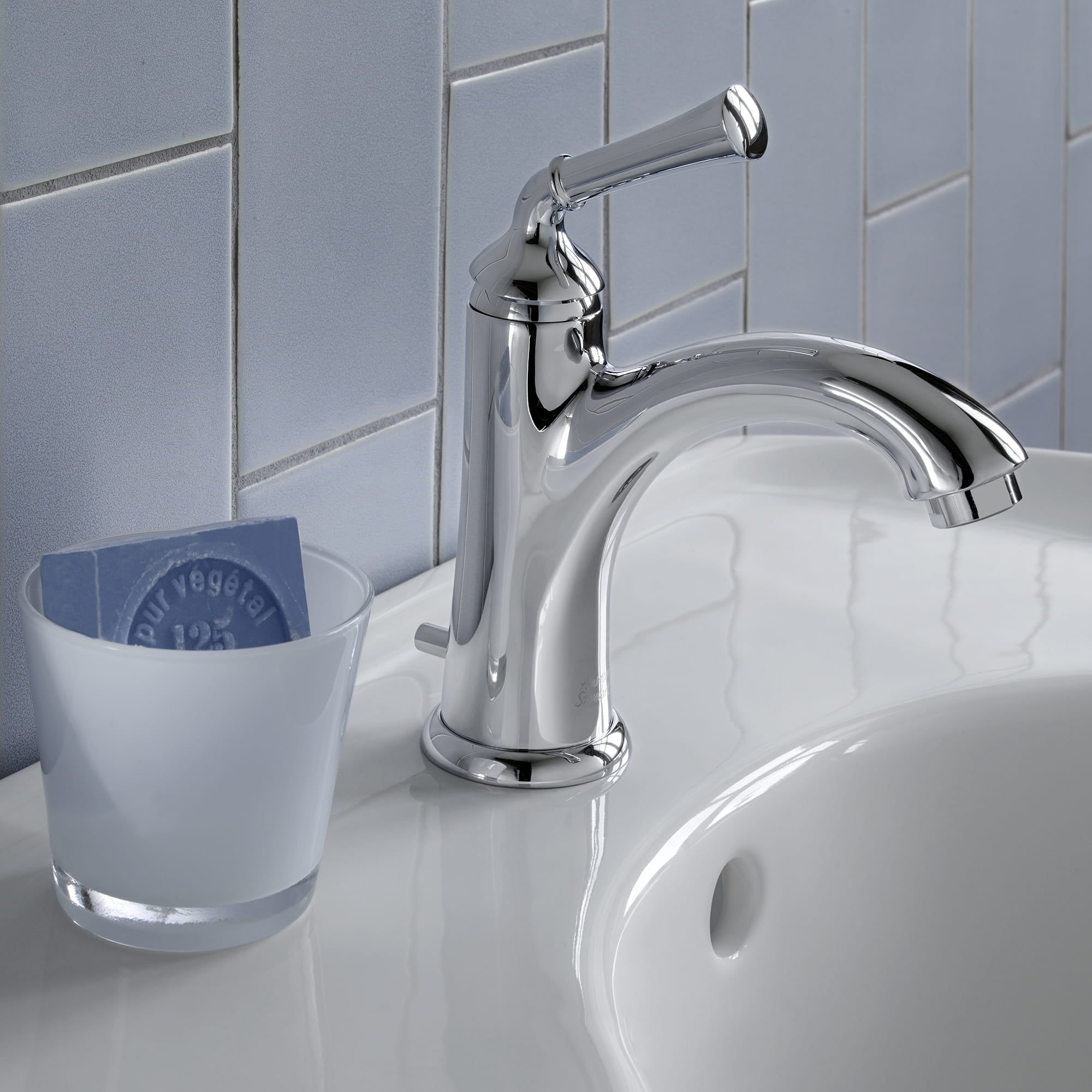 American Standard 7415101.002 Portsmouth One Handle Monoblock Bathroom Faucet, Polished Chrome