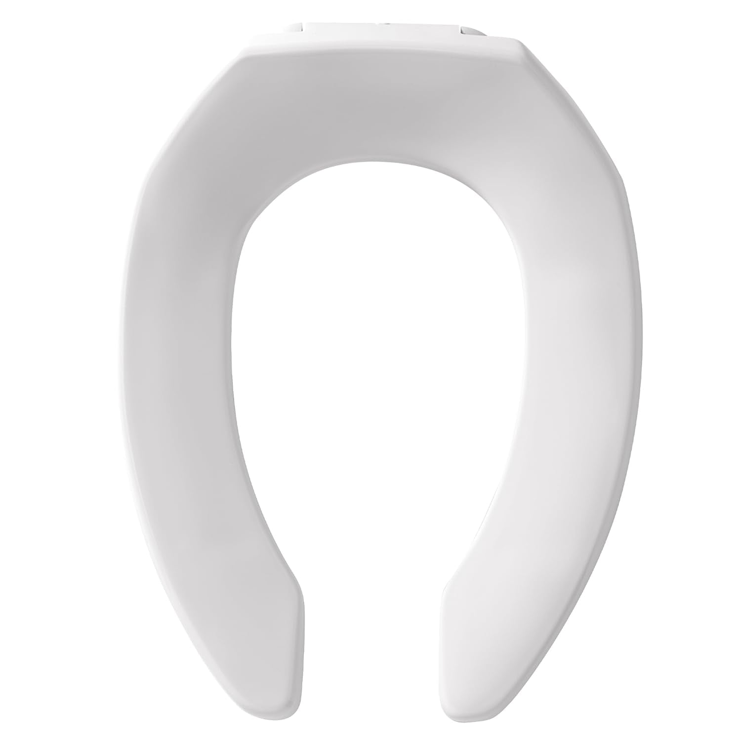 BEMIS 1955CT 000 Elongated Plastic Open Front Toilet Seat, White