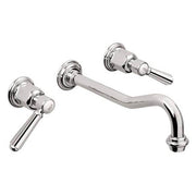 California Faucets T0-V3302-9-PC Topanga Wall Mounted Double Handle Bathroom Faucet, Chrome