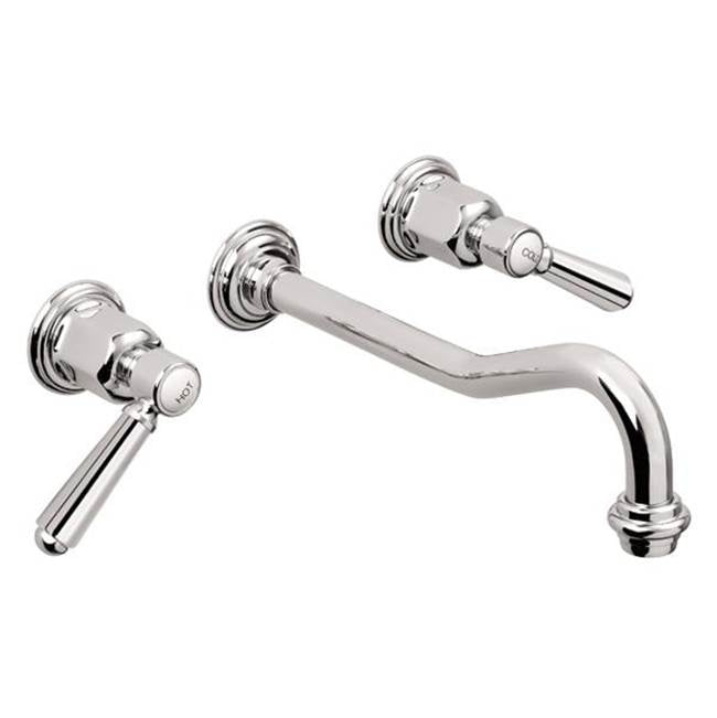 California Faucets T0-V3302-9-PC Topanga Wall Mounted Double Handle Bathroom Faucet, Chrome