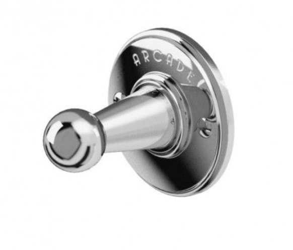 Crosswater US-ARCA14CHR Arcade Single Robe Hook, Polished Chrome