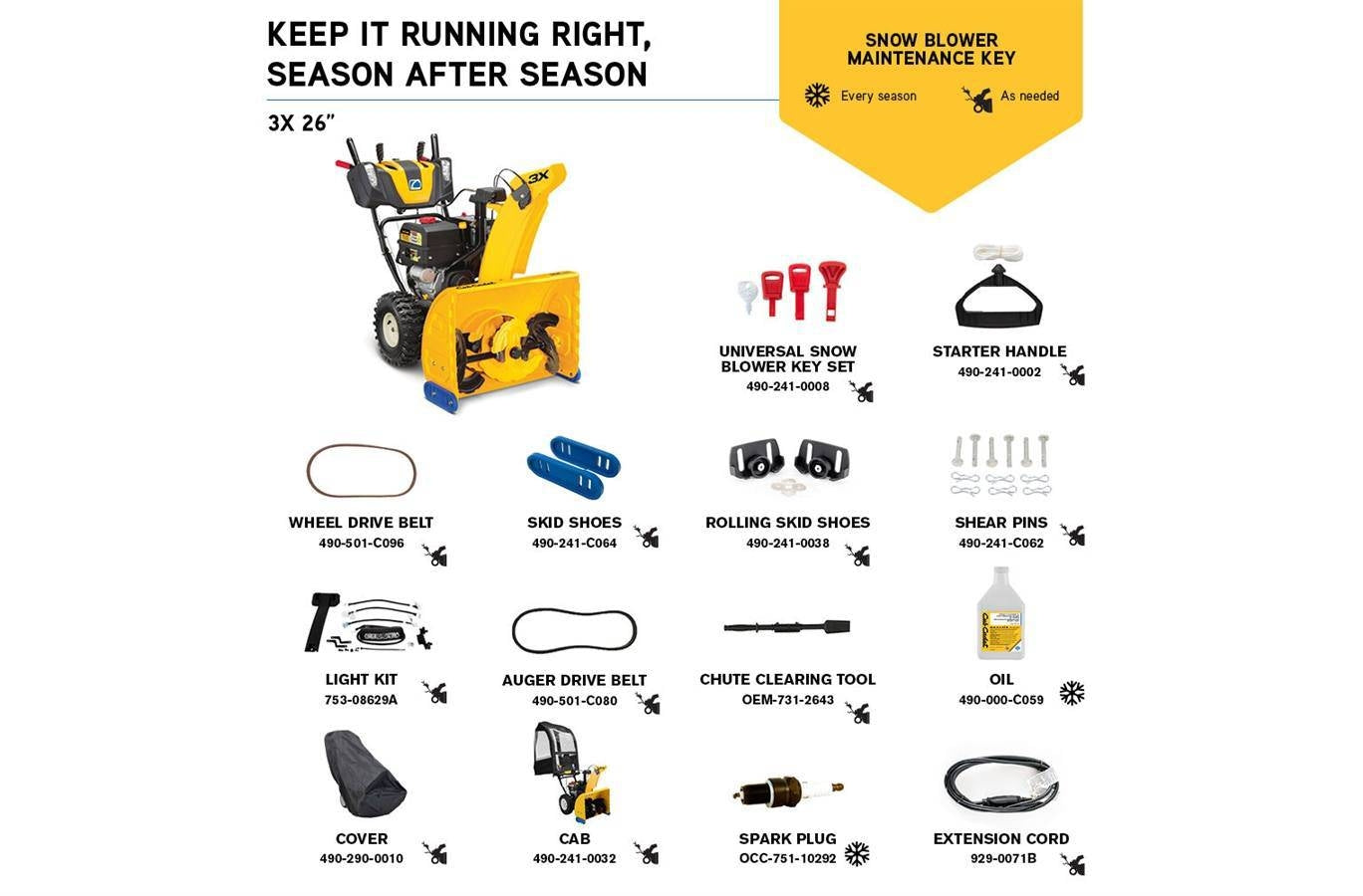 Cub Cadet 31AH5DVA756 Three-Stage Snow Blower with Patented Technology for Faster Clearing