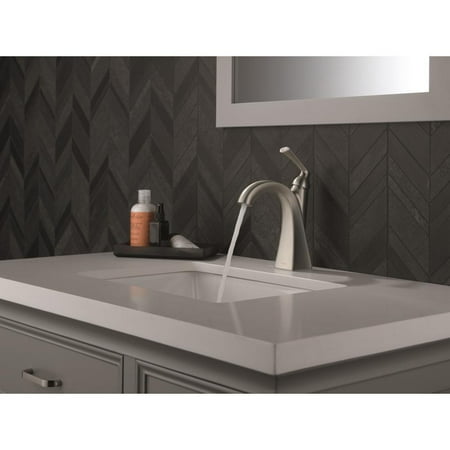 Delta Pierce Bathroom Faucet SpotShield Brushed Nickel 15899LF-SP