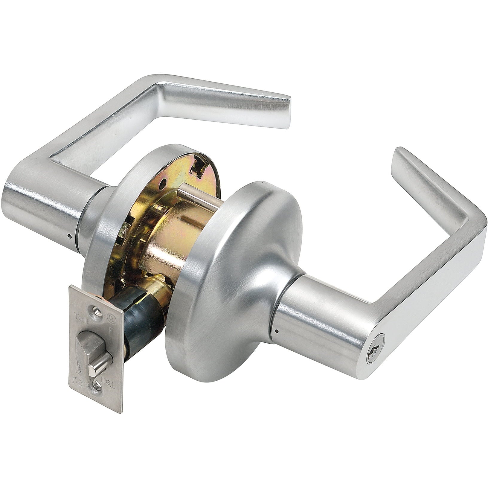 Tell LC2486CTL Satin Chrome Storeroom Lever Grade 2 Heavy Duty ADA UL Lock