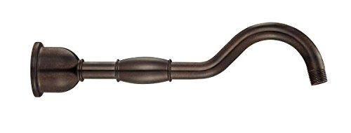 Danze D481376BR Victorian Style Showerarm with Flange, 12-Inch, Tumbled Bronze