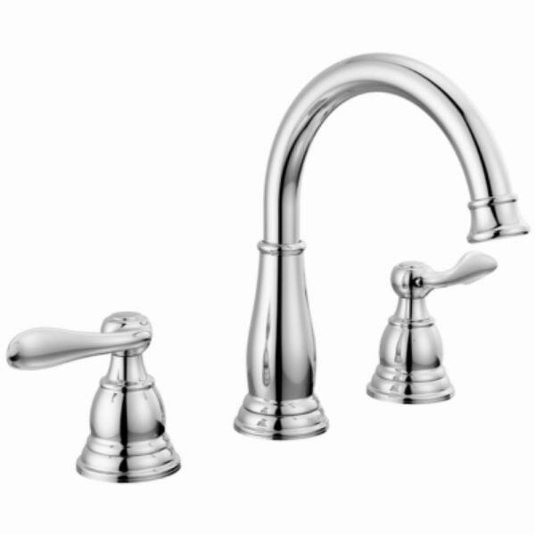 Delta 35896LF Windemere Two Handle Bathroom Faucet  Widespread  Chrome - Quantity 1