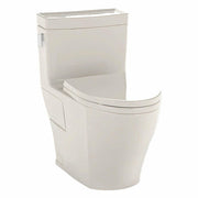 Legato One-Piece Elongated 1.28 GPF Universal Height Skirted Toilet with Cefiontect 12in Rough, Sedona Beige