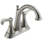 Delta 25939LF-SS Carlisle Two Handle Centerset Bathroom Faucet, Stainless