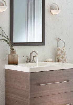 Delta 25939LF-SS Carlisle Two Handle Centerset Bathroom Faucet, Stainless