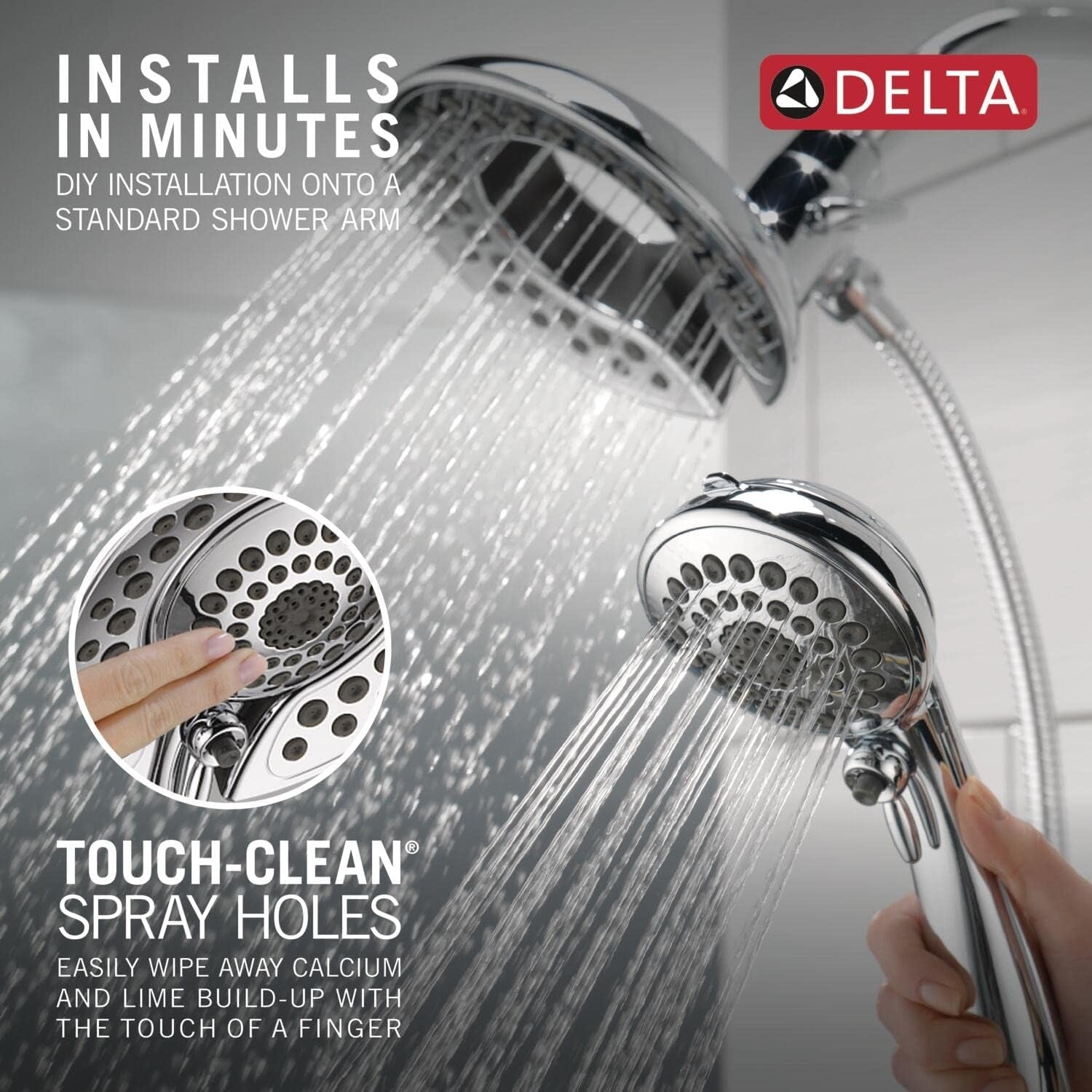 Delta 58569-PR-PK In2ition 5 Setting Two In One Shower in Lumicoat Stainless