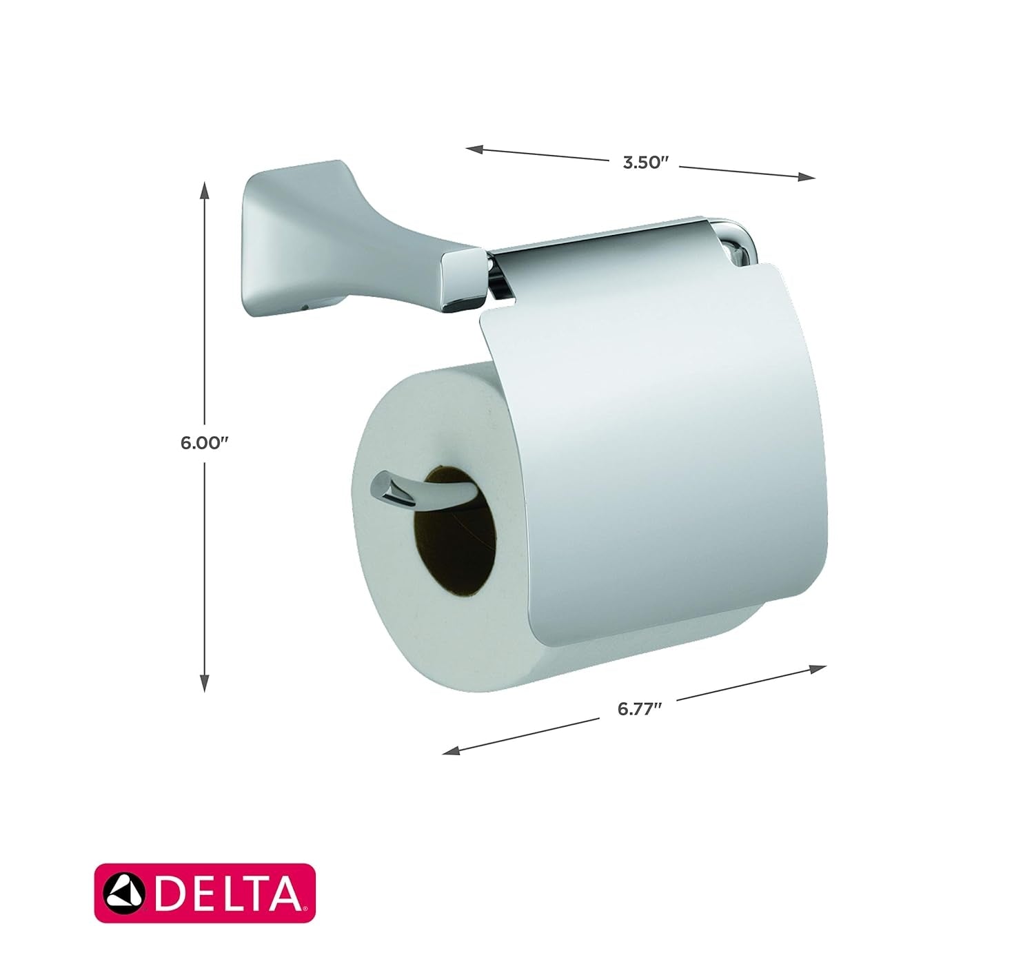 Delta 752500 Telsa Tissue Holder with Removable Cover Chrome 