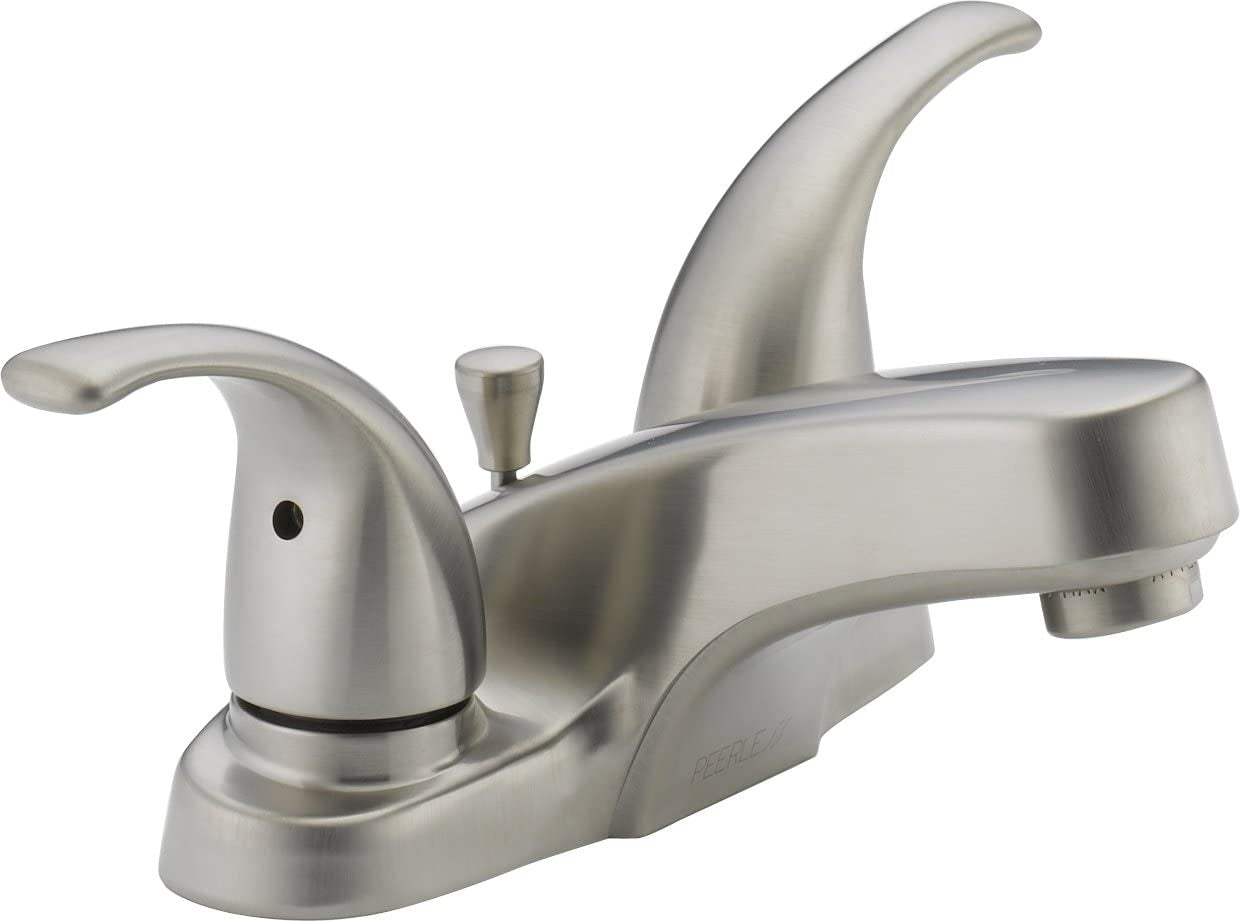 Delta P299628LF-BN Peerless Two Handle Bathroom Faucet, Brushed Nickel