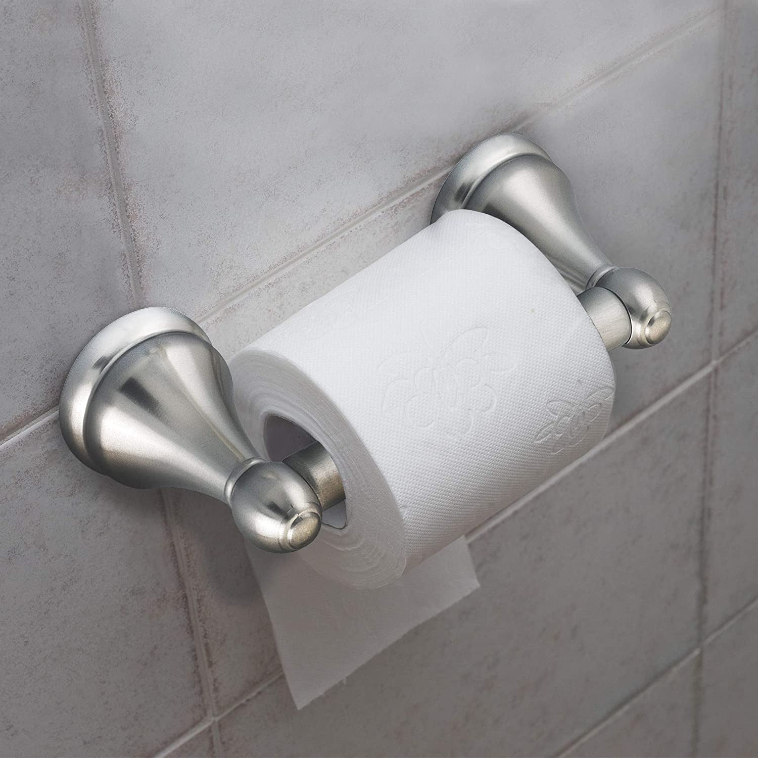 Design House 532887 Allante Toilet Paper Holder, Polished Chrome