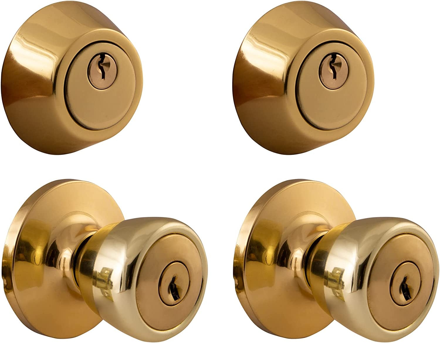 Design House 728857 Gateway Terrace Keyed Entry Single Cylinder Knobset and Deadbolt Combo
