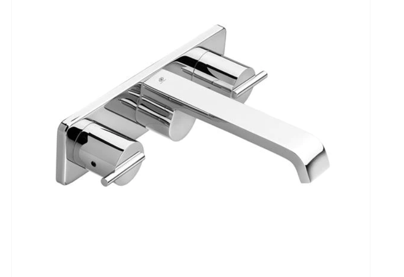 DXV D35100450.100 REM 1.5 GPM Wall Mounted Widespread Bathroom Faucet, Polished Chrome