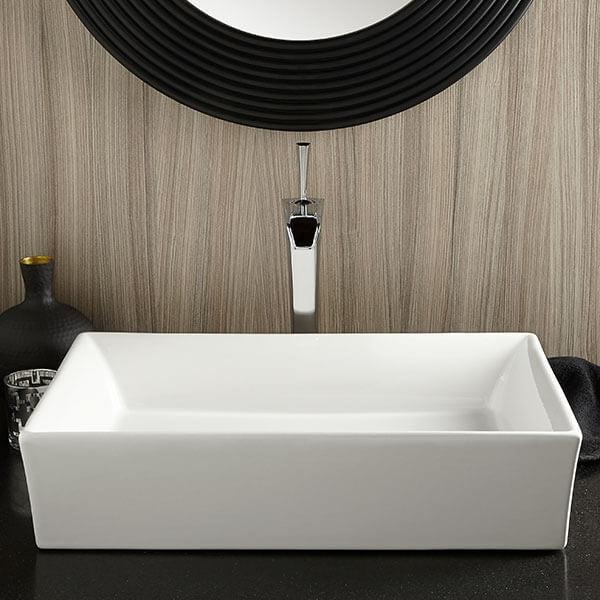 DXV D35104152.100 Keefe Vessel Faucet, Grid Drain, Polished Chrome