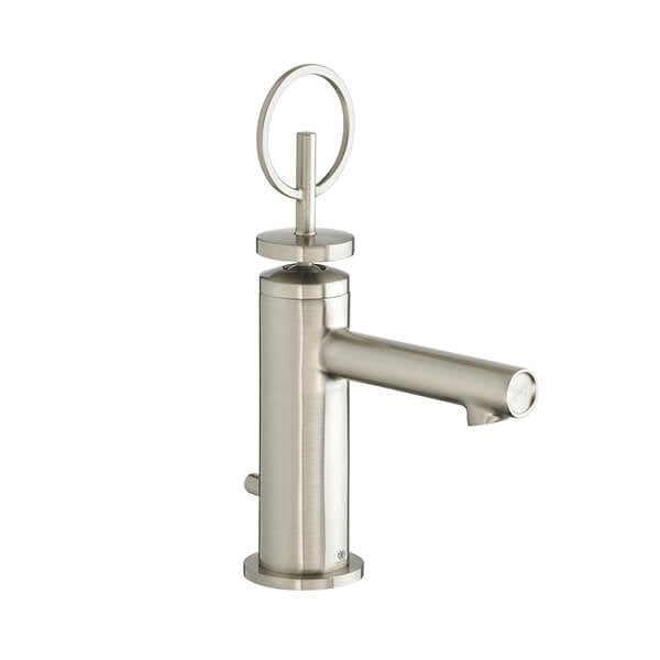 DXV D35105104.144 Percy Single Hole Bathroom Faucet with Pop-Up Drain Assembly, Brushed Nickel