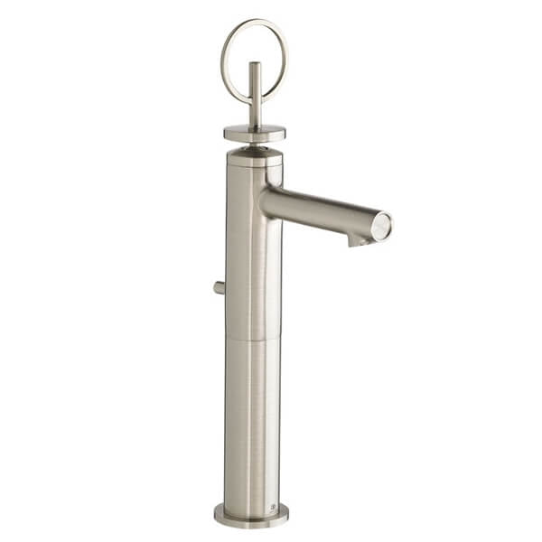 DXV D35105154.144 Percy Single Control Vessel Faucet with Loop Handle, Brushed Nickel