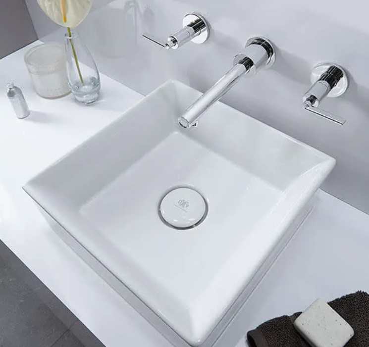 DXV D3510545C.100 Percy Double Handle Wall Mount Bathroom Faucet, Polished Chrome