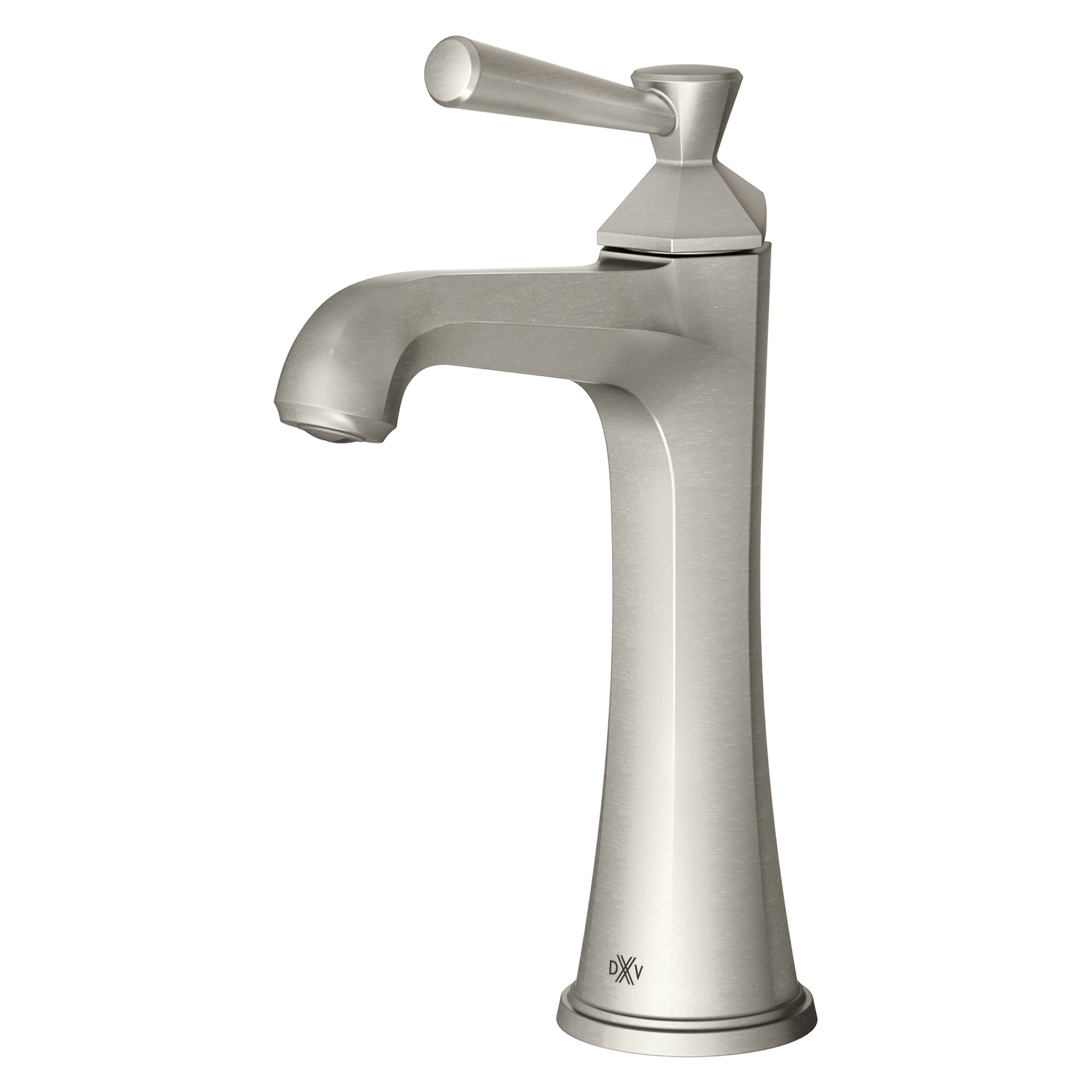 DXV D35160152.144 Fitzgerald Monoblock Single Handle Vessel Faucet, Brushed Nickel