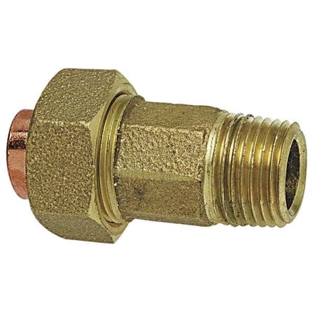 Nibco 7334LF-34 Bronze 3/4" Straight Union Copper Tube x MNPT Fitting