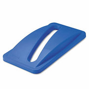 Rubbermaid Slim Jim Paper Recycling Top – 20.38" W x 11.38" D x 2.75" H, Dark Blue