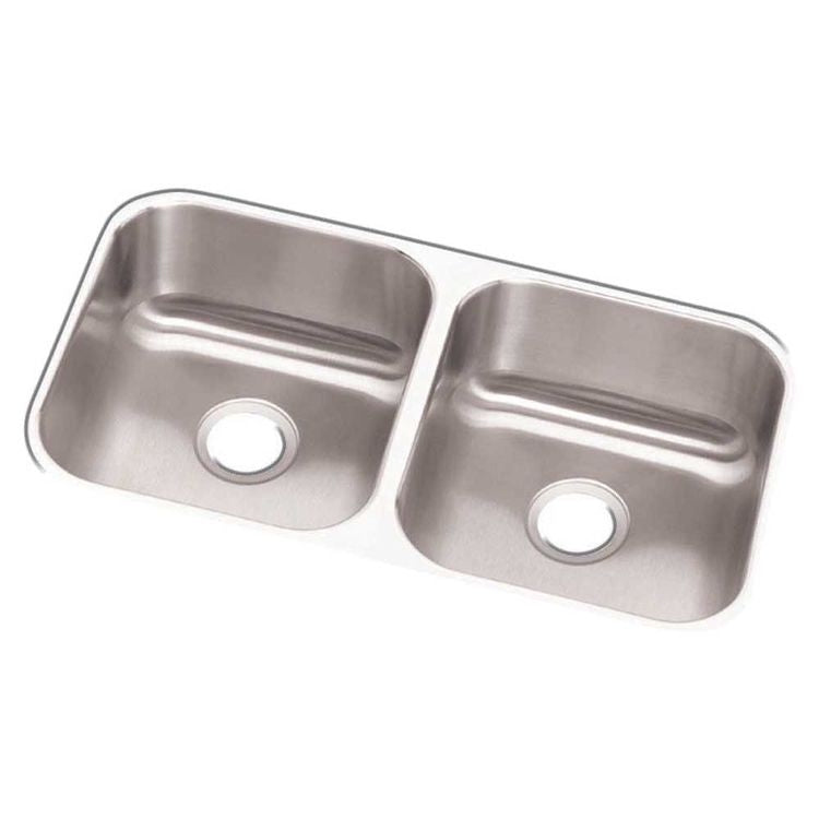 Elkay RCFU3118 Double Bowl Kitchen Sink, Stainless Steel, Undermount
