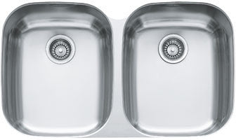Franke RGX120 Regatta 32 Inch Undermount Double Bowl Stainless Steel Kitchen Sink