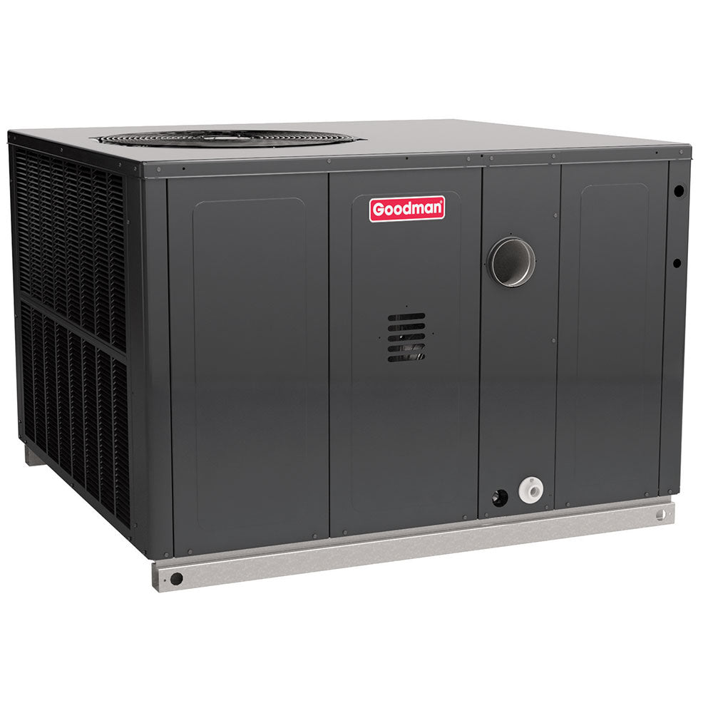 Goodman GPG1442080M41AB 3.5 ton packaged gas/electric unit, front view