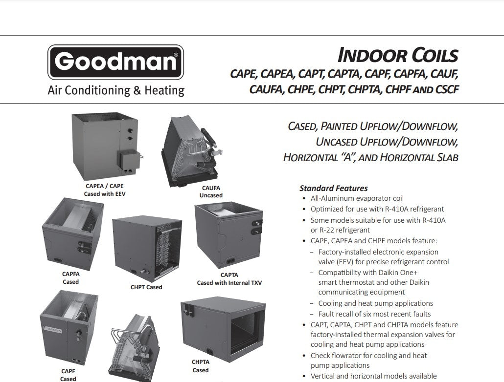 Goodman All Coil Specs Sheet.pdf