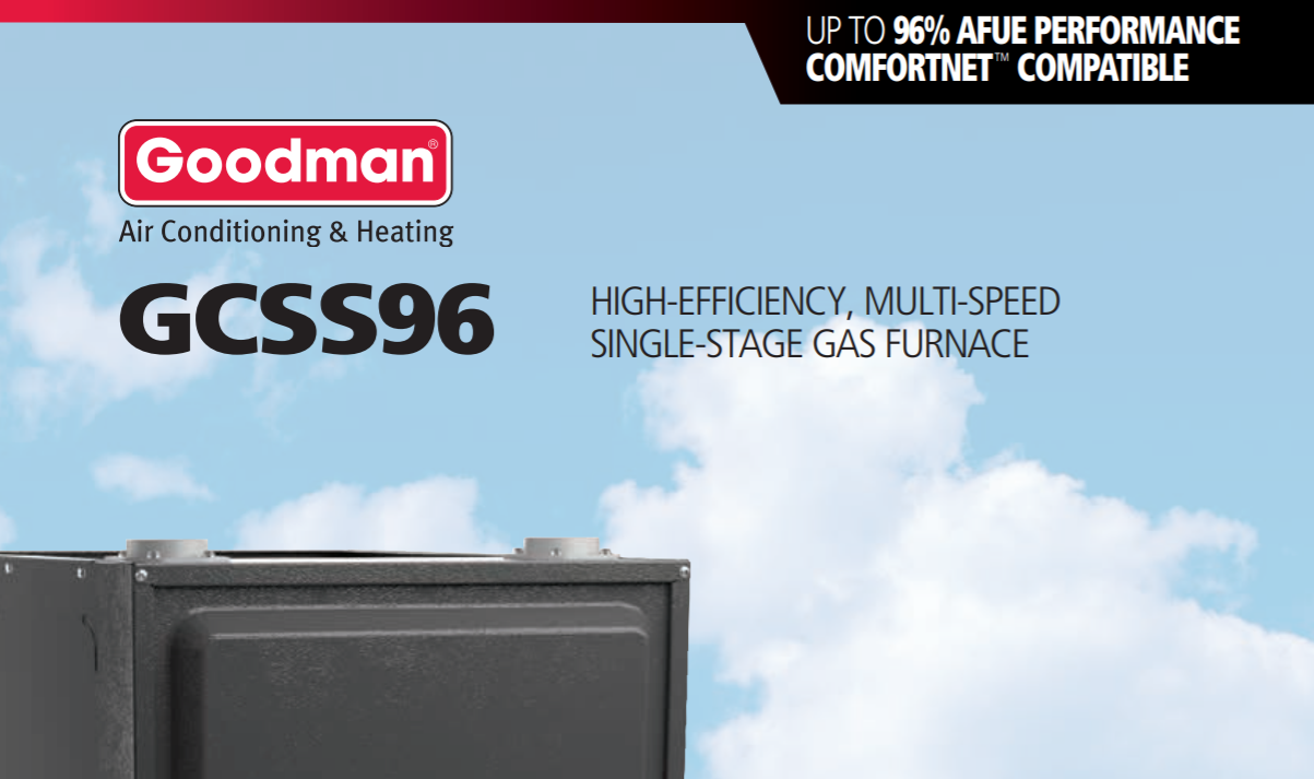 Goodman GMSS961205DN Specs Sheet