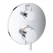 Grohe 14433003 Atrio New Single Function 2-Handle Thermostatic Valve Trim, Chrome