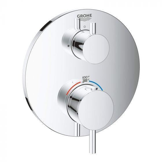 Grohe 14433003 Atrio New Single Function 2-Handle Thermostatic Valve Trim, Chrome