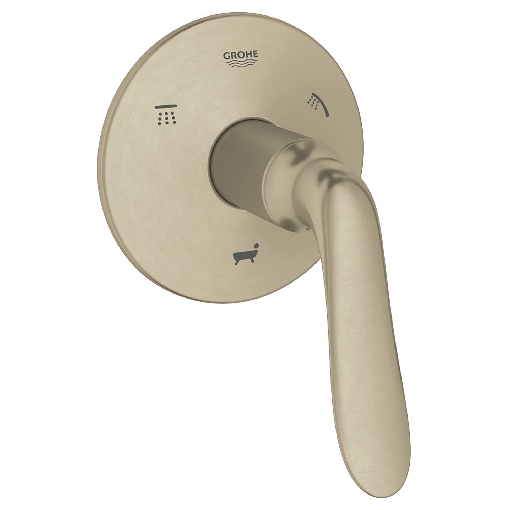 Grohe 19957EN1 Agira 3-Way Diverter Trim, Wall Mounted, Satin Nickel