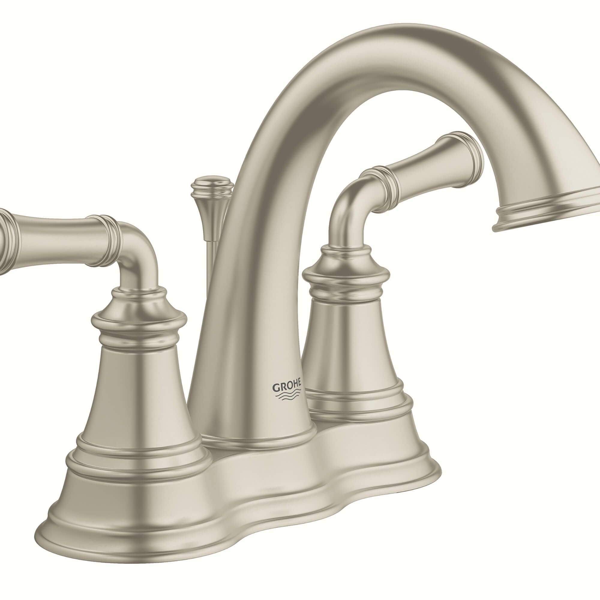 Grohe 20482 Gloucester 2 Handle Bathroom Faucet, 4 Inch, Centreset, 1.2 GPM