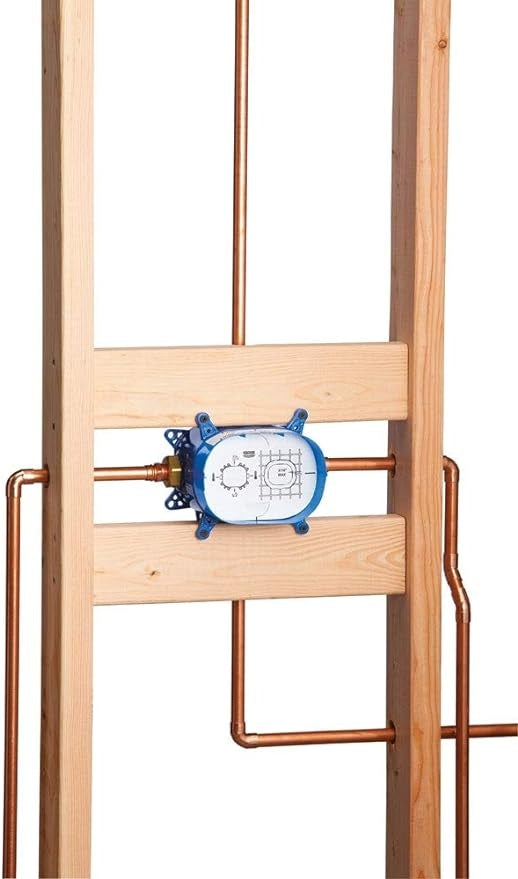 GROHE 35026000 Grohflex Universal Rough-In Box, Blue Flushing Plug 