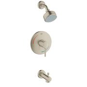 Grohe 35073EN1 Concetto Single Handle Tub & Shower Faucet, Brushed Nickel