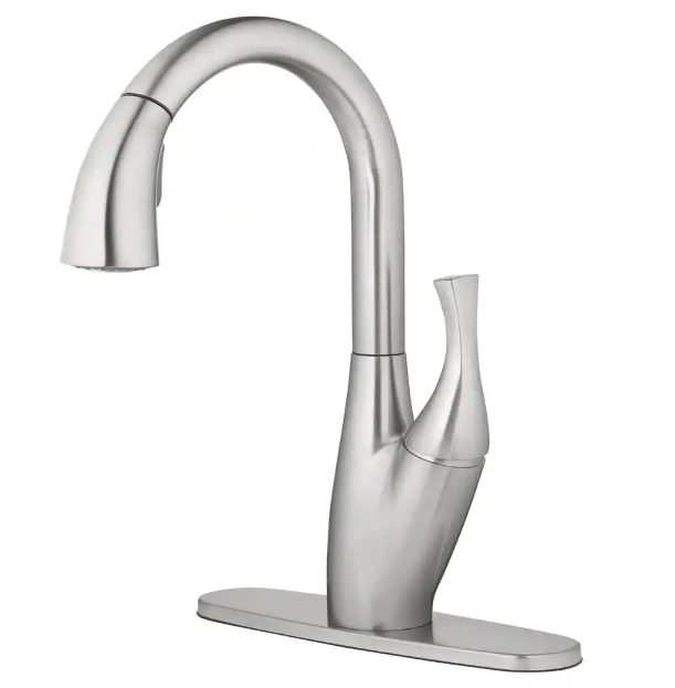 Home2O H73K-51D Single-Handle High Arc Pull Down Sprayer Kitchen Faucet