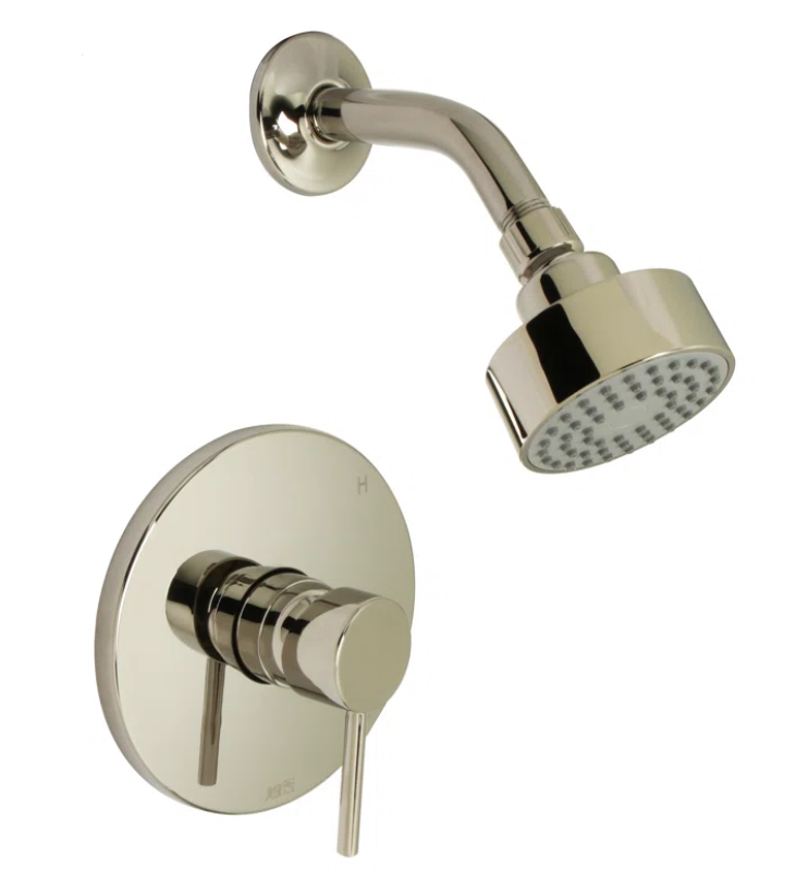Huntington Brass P6180214 Euro Shower Faucet, Polished Nickel