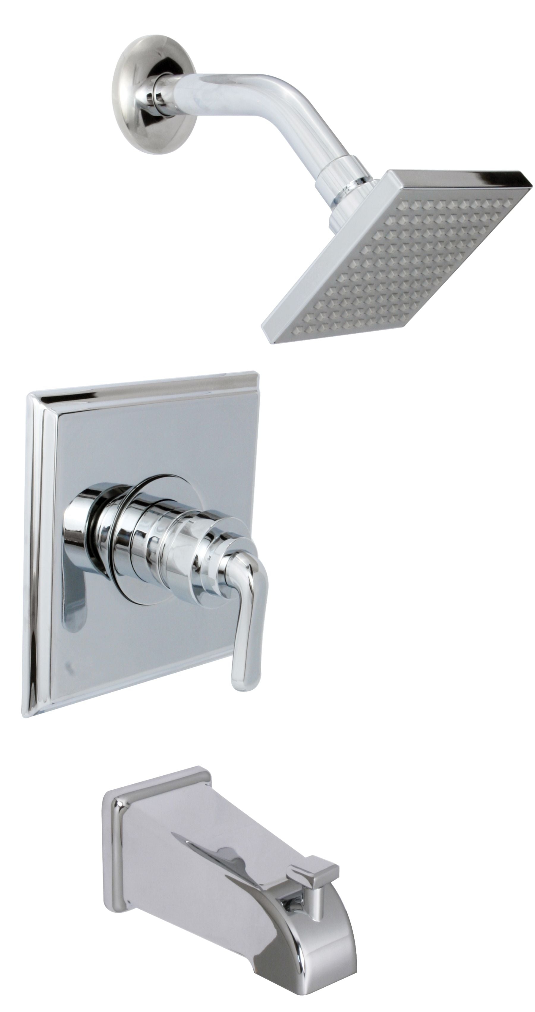 Huntington Brass P6320201 Merced Tub and Shower Trim Package in Polished Chrome