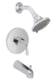Huntington Brass P6326501-1 Clover Tub & Shower Trim Package, Chrome