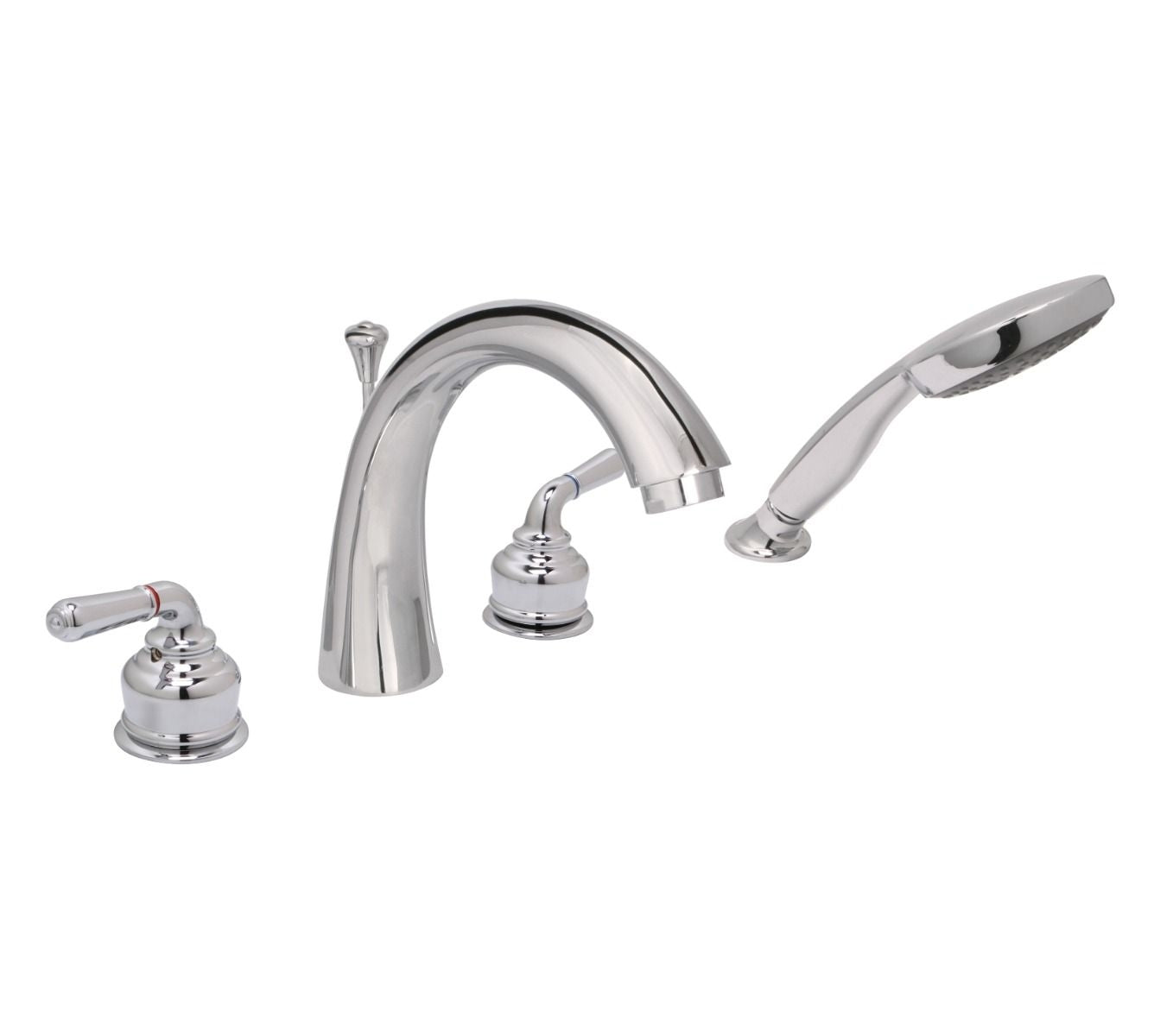 Huntington Brass S7420601-2 Cypress 4-pc Roman Tub Filler, Chrome