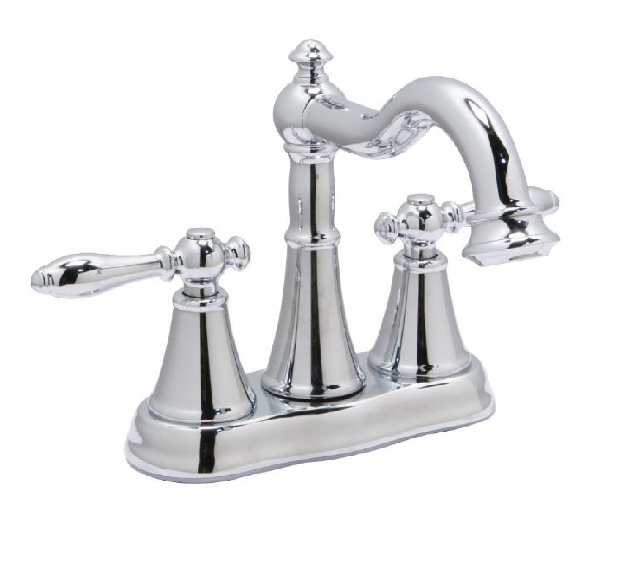 Huntington Brass W4461201-1 Brass Sheringto 4inch Centerset Bathroom Faucet, Chrome