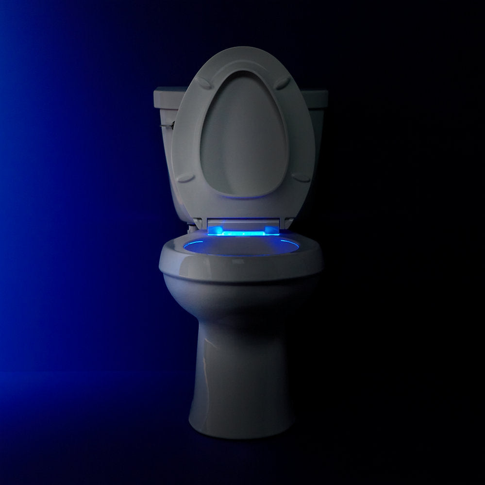 Kohler 4888-96 Cachet Nightlight Quiet-Close Plastic Elongated Toilet Seat in Biscuit