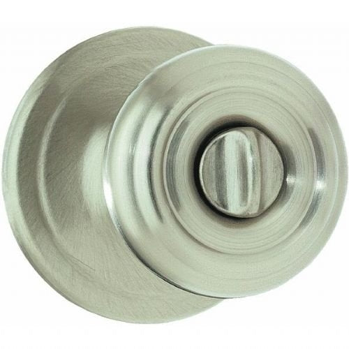 Kwikset 97300-834 Cameron Bed/Bath Knob in Satin Nickel